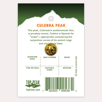 Culebra Peak Pin