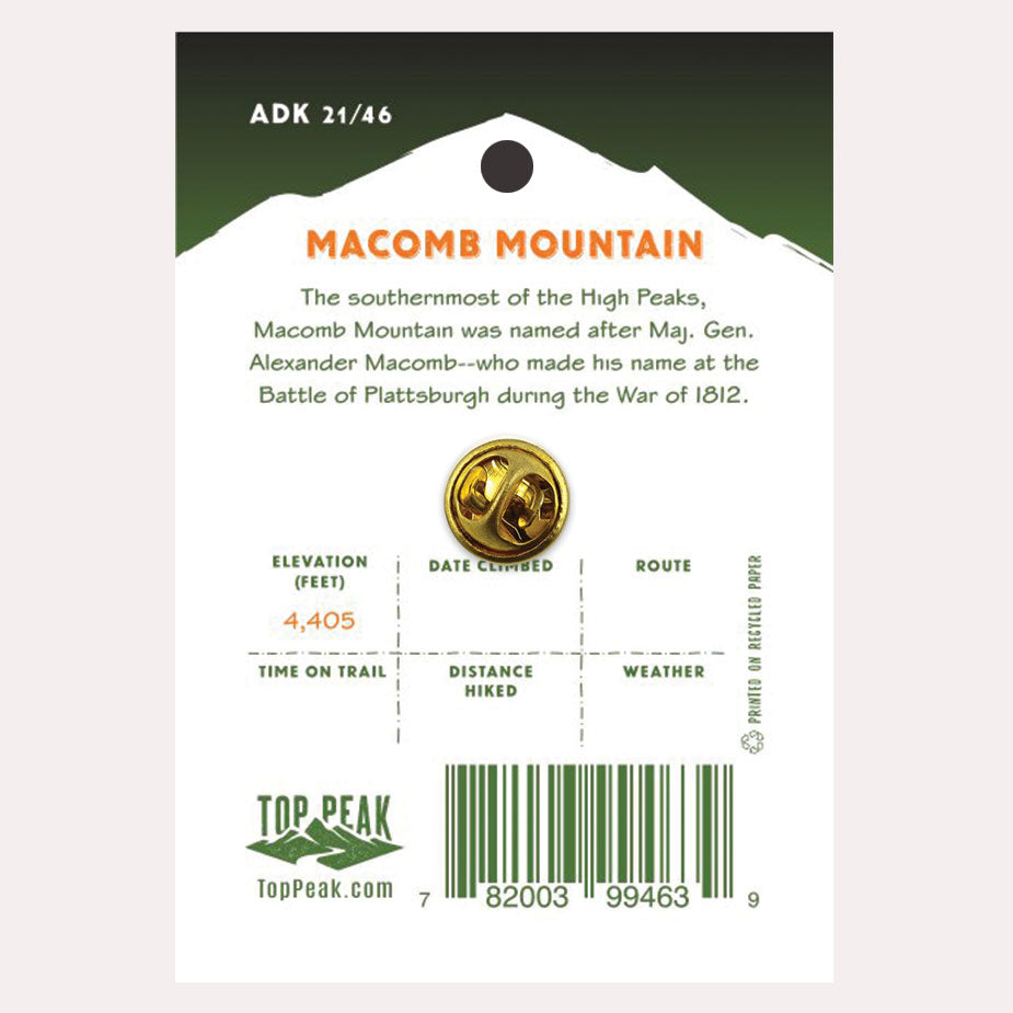Macomb Mountain Pin