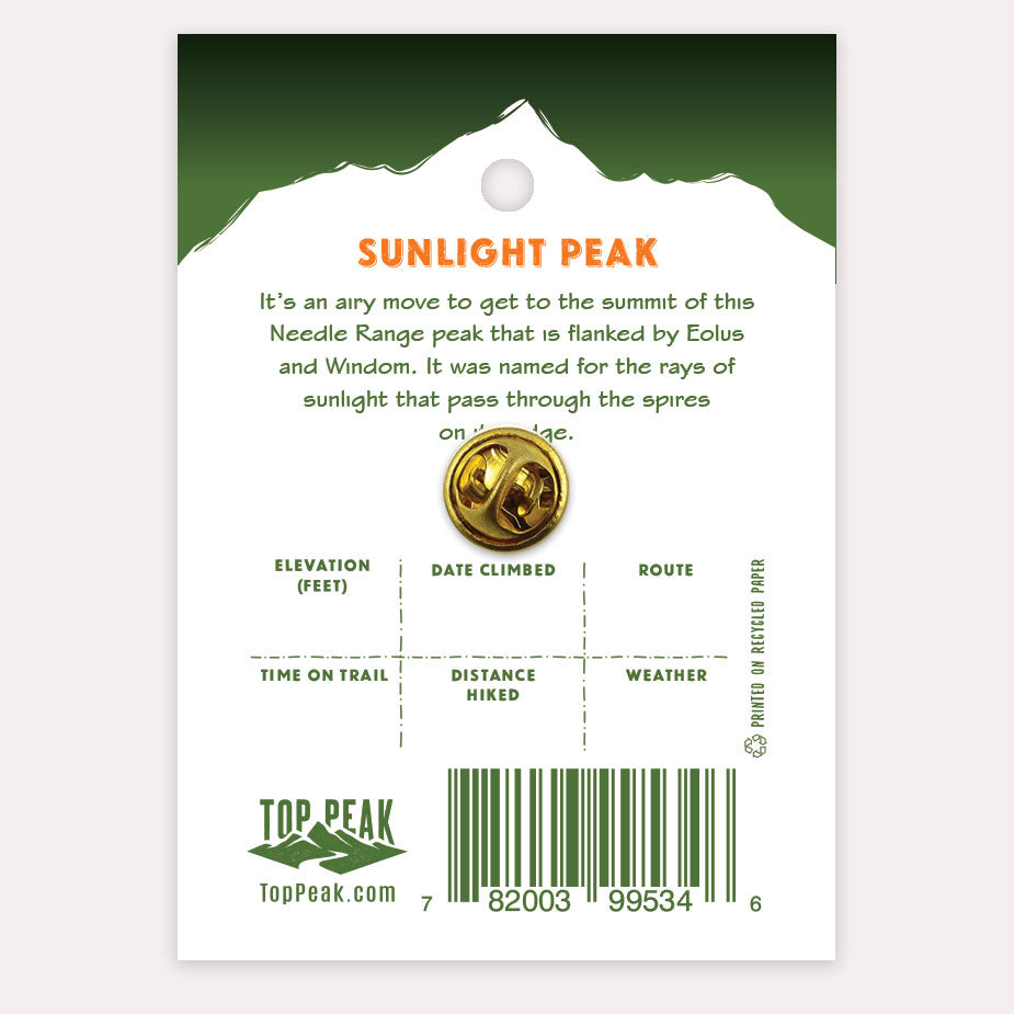 Sunlight Peak Pin